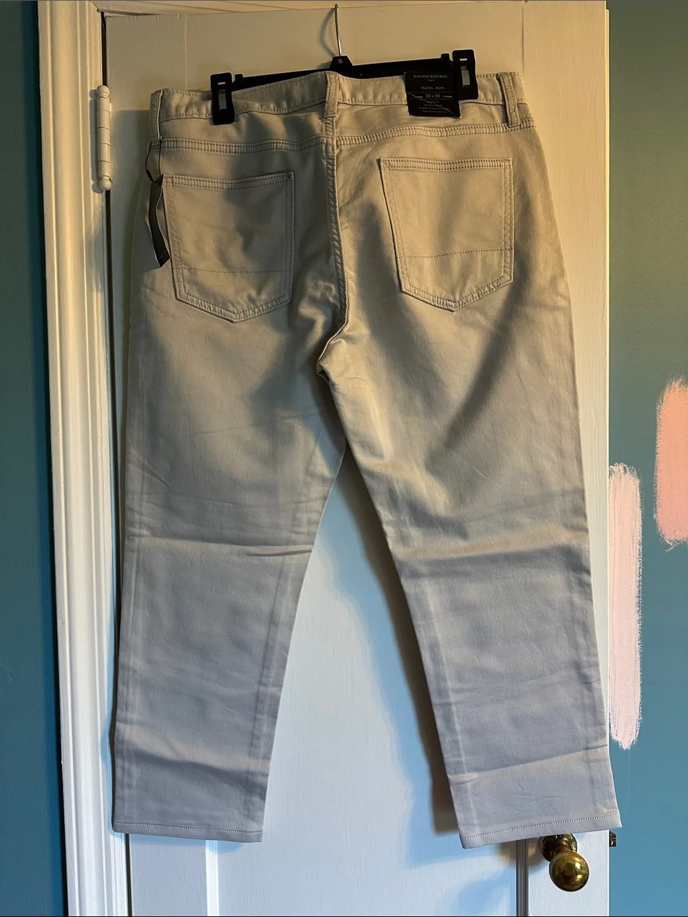 Banana Republic Travel Jeans in Light Gray